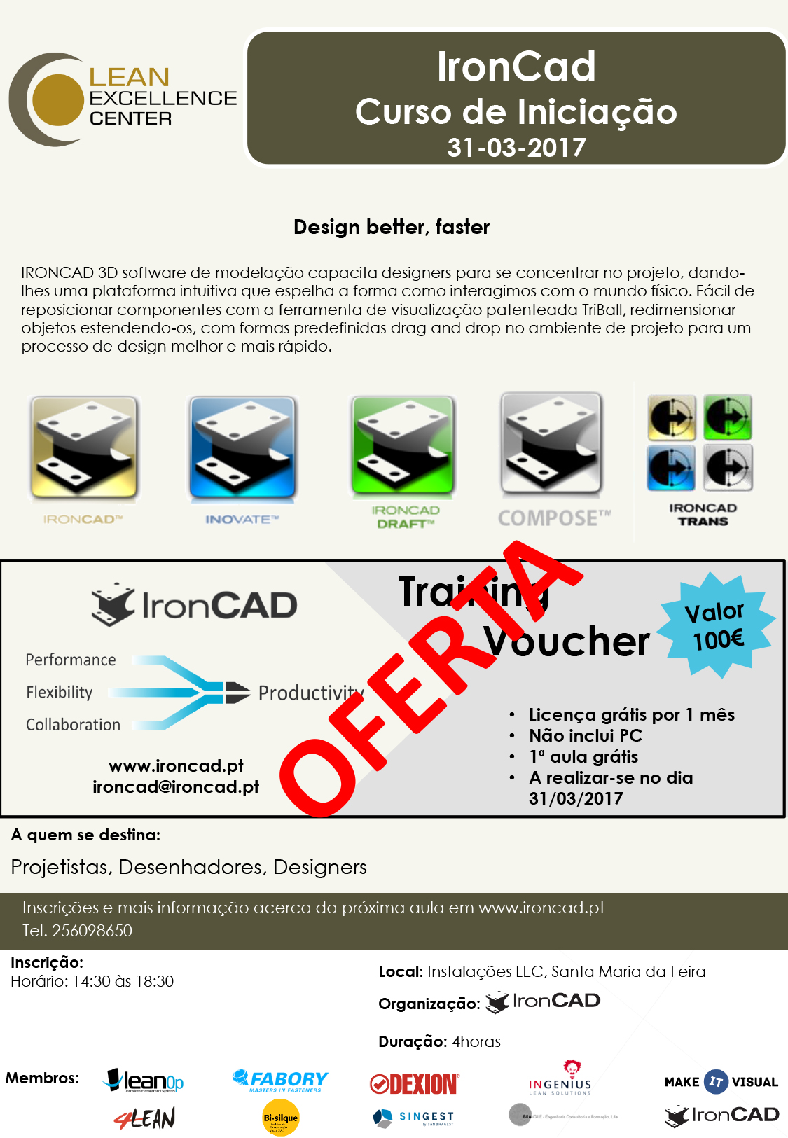 Formação Ironcad nível 1 – 31 Mar 2017